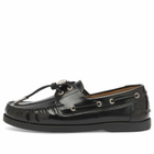Toga Pulla Women's Leather Loafers in Black