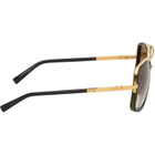 Dita Black & Gold Mach-One Sunglasses