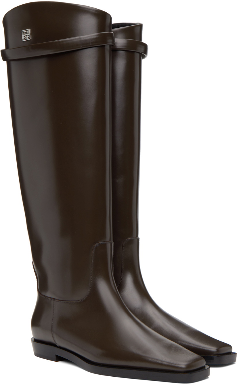 TOTEME Brown 'The Riding' Boots