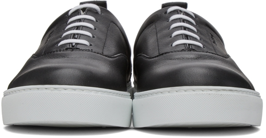 Paul Stuart Black Leather CVO Sneakers