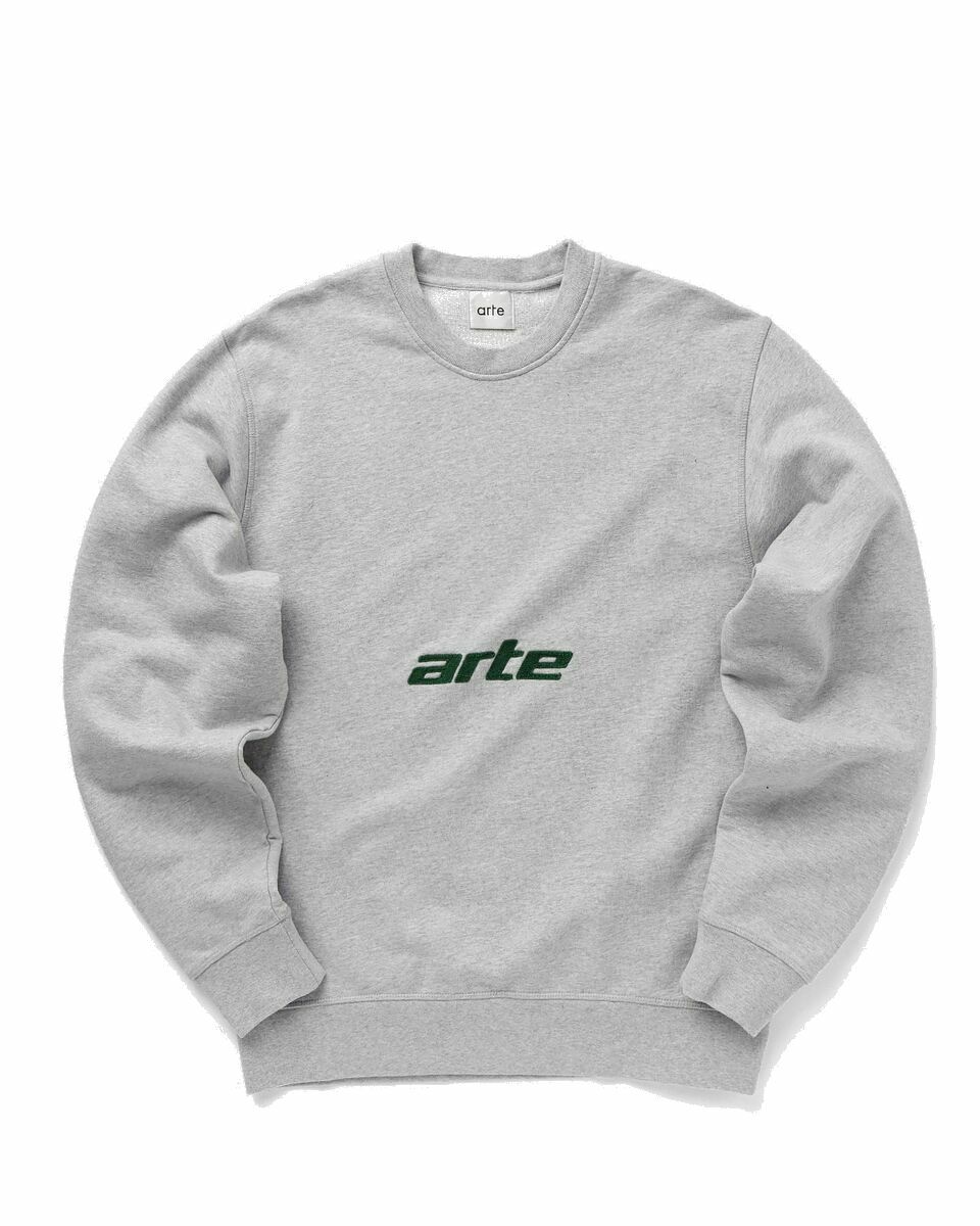Photo: Arte Antwerp Front Logo Crewneck Grey - Mens - Sweatshirts