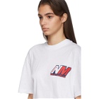 NAPA by Martine Rose White Ocelot Logo T-Shirt