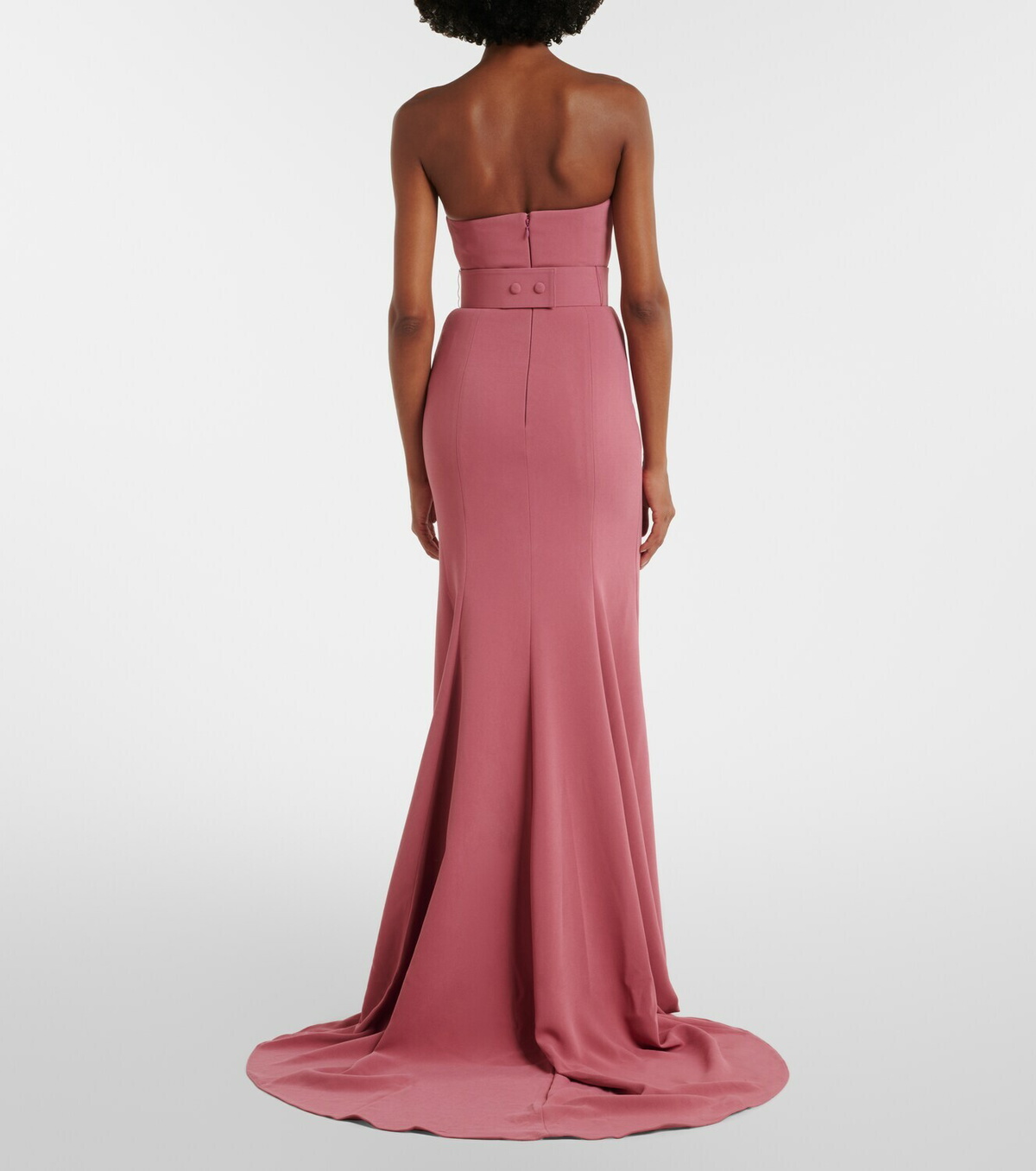Solace London Seraphina one-shoulder gown