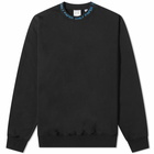 Daily Paper Men's Erib Logo Collar Sweat in Black