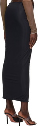 Jade Cropper Black Cut Out Midi Skirt
