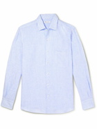 Loro Piana - André Striped Linen Shirt - Blue