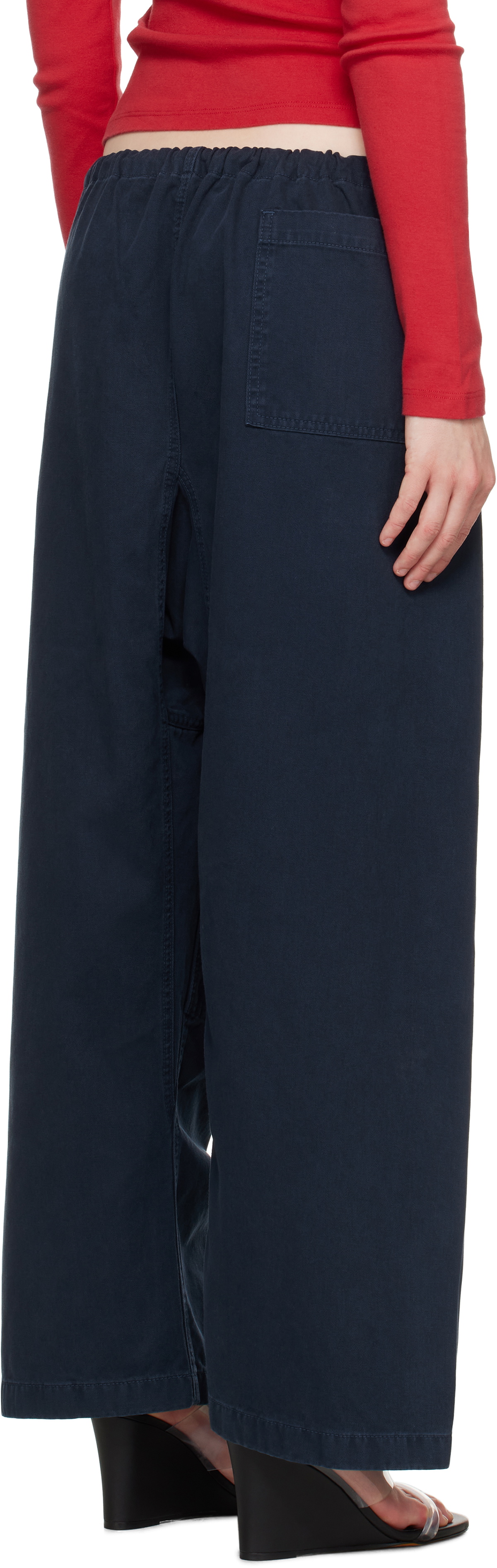 Gil Rodriguez Navy 'The Lou' Lounge Pants
