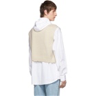 ADER error Off-White Wool Cinder Vest