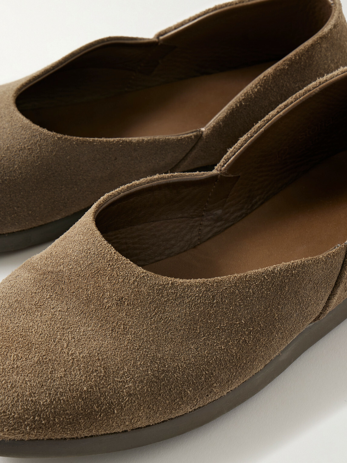Stòffa - Suede Slippers - Brown