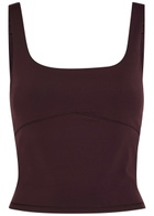 Vuori Alltheform Stretch-jersey Tank Chocolate