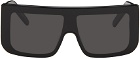 Rick Owens Black Documenta Sunglasses