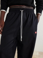 Paly Hollywood - Wide-Leg Wool-Blend Sweatpants - Black