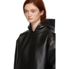 Alexander Wang Black Leather Hoodie