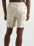 Onia - Charles Straight-Leg Long-Length Printed Swim Shorts - Neutrals