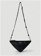Prada - Triangle Crossbody Bag in Black