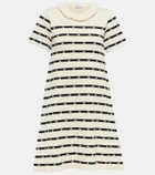 REDValentino Striped Intarsia minidress
