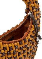 Staud Reef Beaded top Handle bag - Brown - One Size