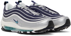 Nike Navy & Silver Air Max 97 Sneakers