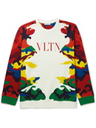 VALENTINO - Camouflage-Print Cotton-Blend Jersey Sweatshirt - Multi