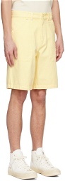 A.P.C. Yellow Parker Denim Shorts