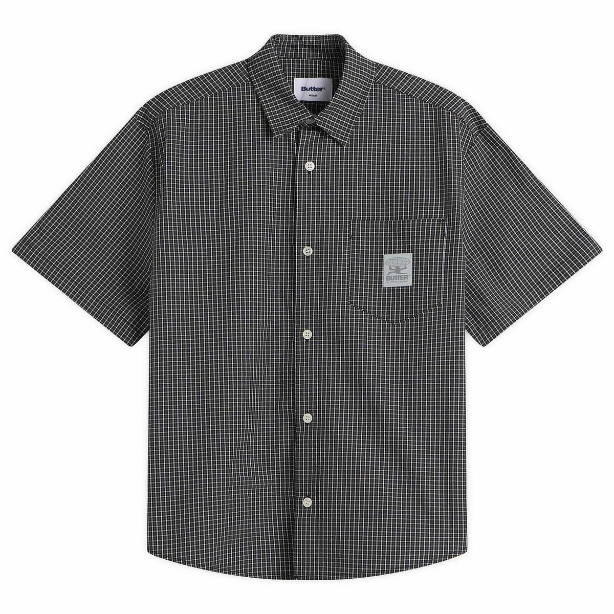 Butter Goods Men's Equipment Shirt in Black/Grey