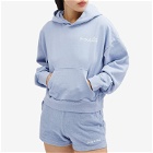 Sporty & Rich Women's French Cropped Hoodie in Washed Periwinkle