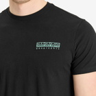 Napapijri Men's Geographic Back Print T-Shirt in Black Beauty