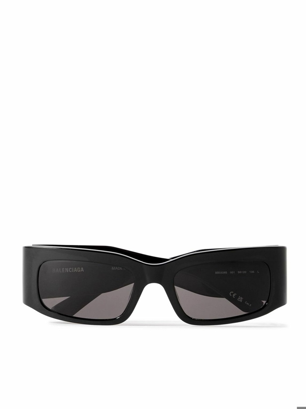 Photo: Balenciaga - Rectangular-Frame Acetate Sunglasses