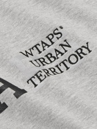 WTAPS - Logo-Detailed Cotton-Jersey T-Shirt - Gray