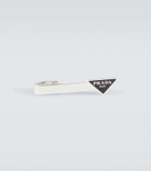 Prada Logo sterling silver tie clip