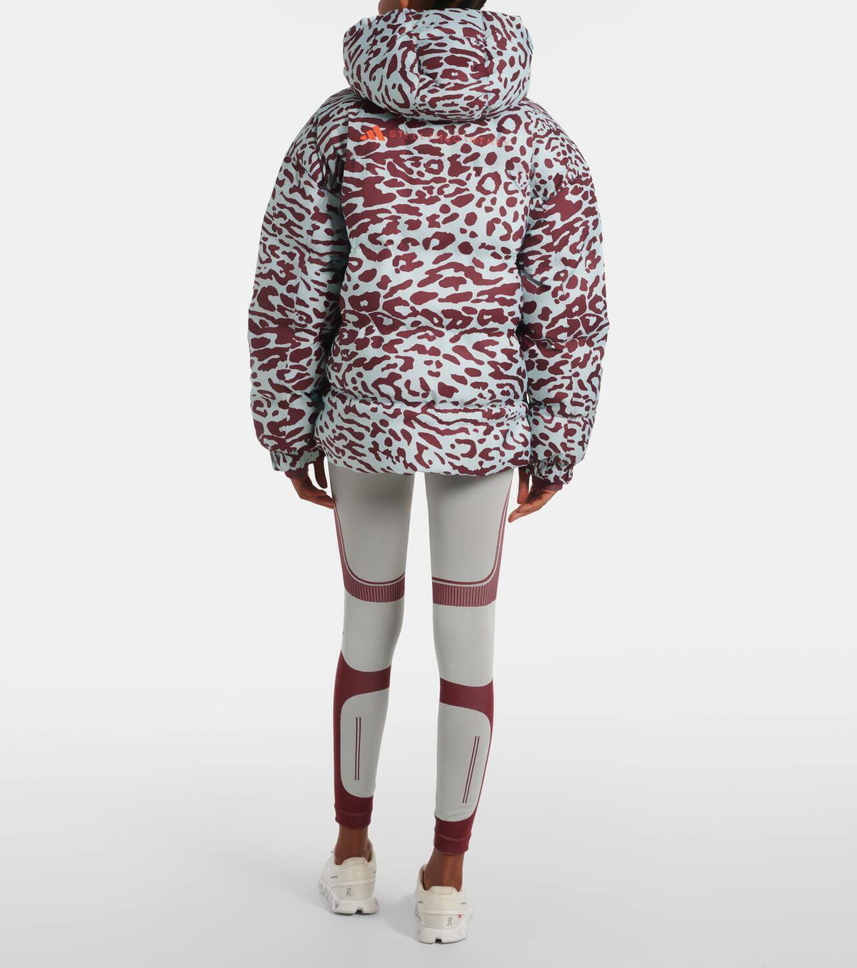 Adidas by Stella McCartney TrueNature leopard-print puffer jacket