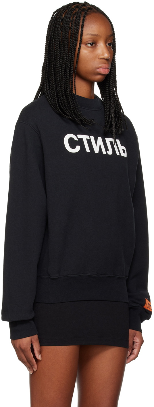 Heron Preston Black Style Sweatshirt Heron Preston