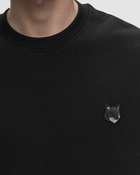 Maison Kitsune Bold Fox Head Patch Comfort Sweatshirt Black - Mens - Sweatshirts