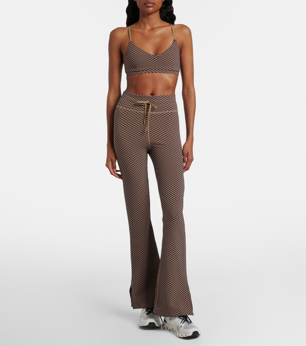 The Upside Houndstooth Florence flared pants