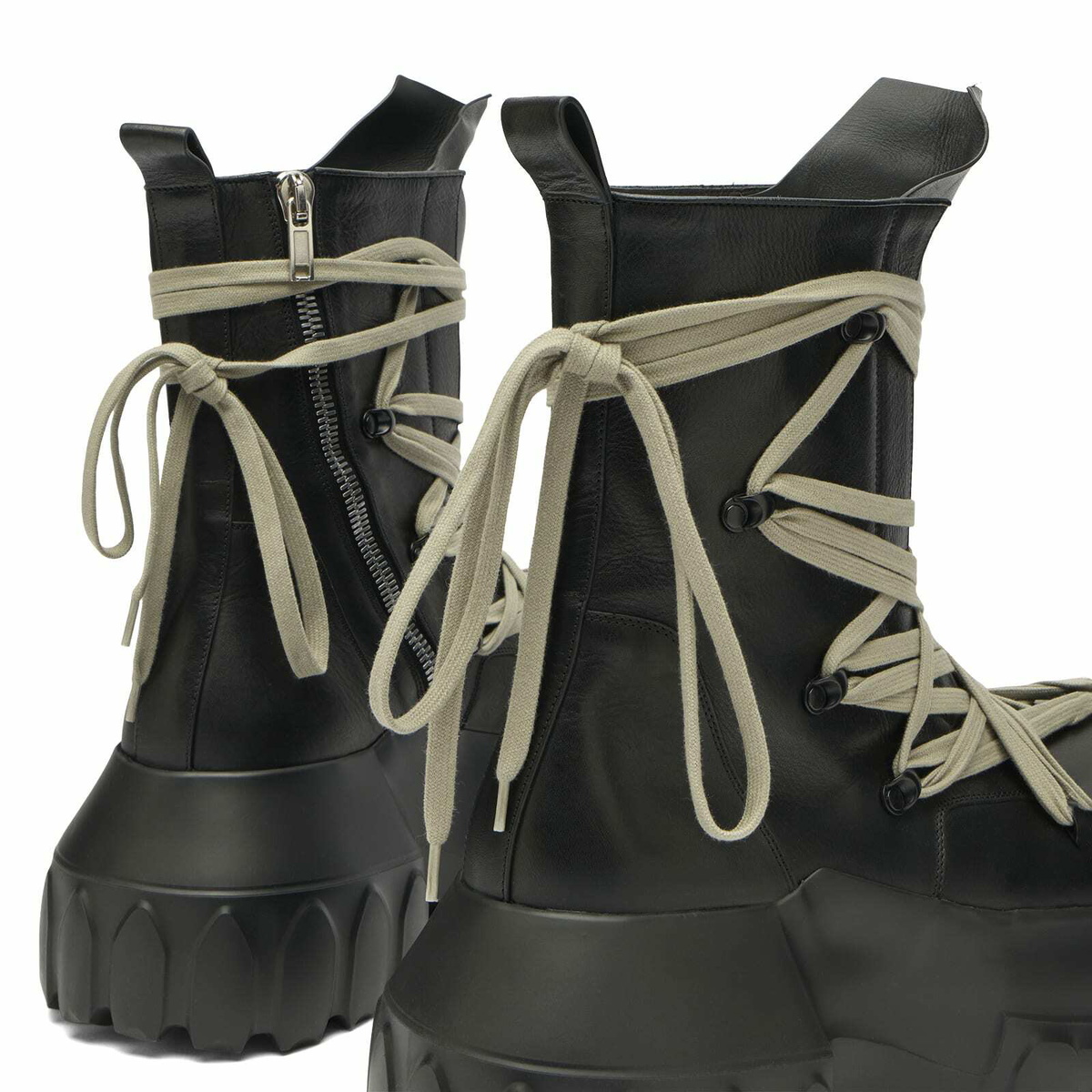 Rick Owens Men's Mega Tractor in Black/Pearl/Black