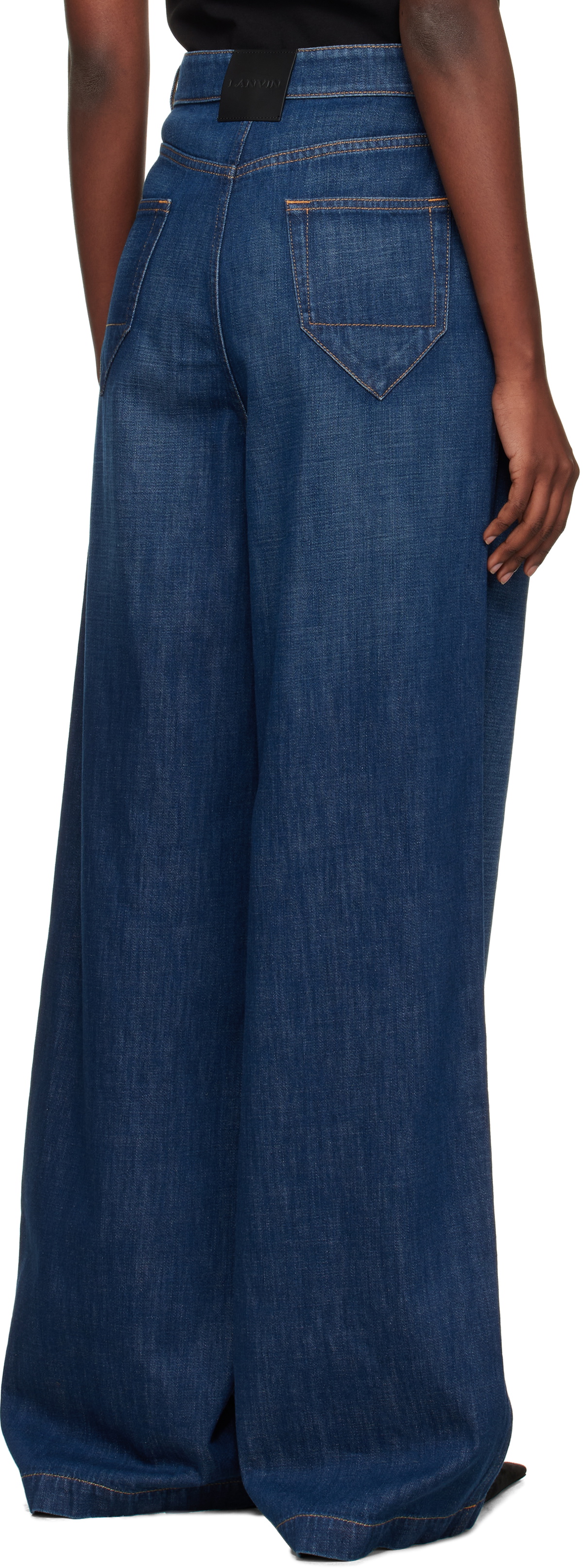 Lanvin Blue Darted Jeans