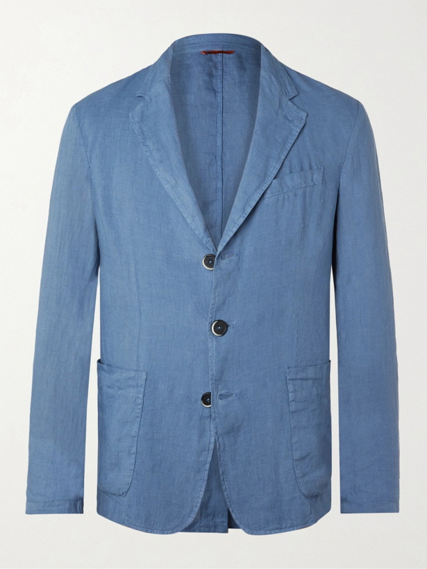 Photo: BARENA - Piero Linen Blazer - Blue