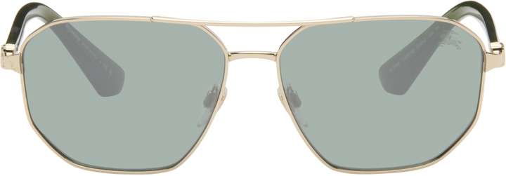 Photo: Burberry Gold Metal Sunglasses