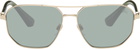 Burberry Gold Metal Sunglasses