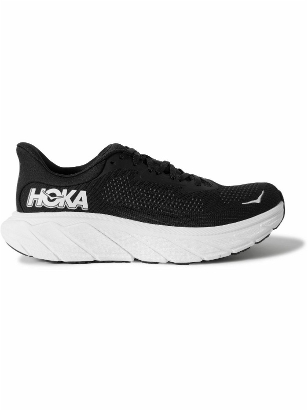 Photo: Hoka One One - Arahi 7 Rubber-Trimmed Mesh Running Sneakers - Black
