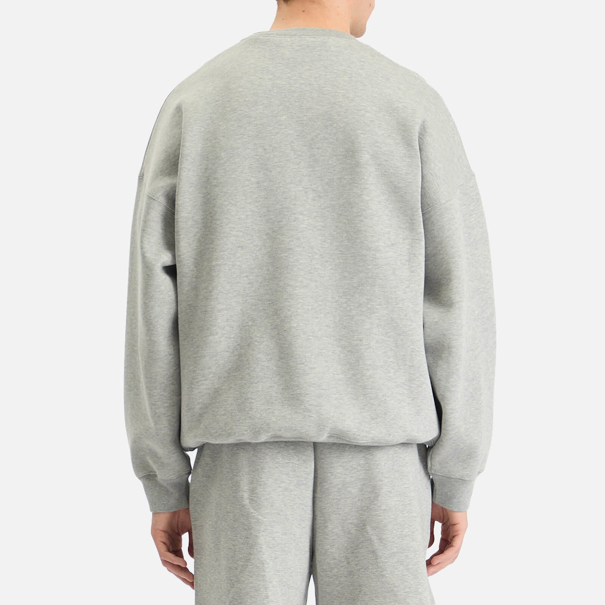 Gucci Men's Embossed Logo Sweatshirt in Grey Melange/Mix