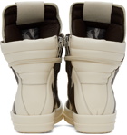 Rick Owens Brown Geobasket Sneakers