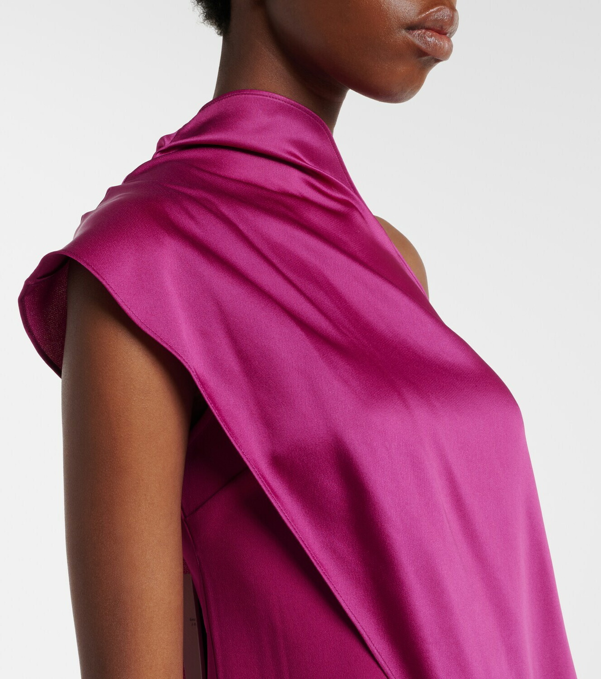 Taller Marmo Berenson draped crêpe cady gown