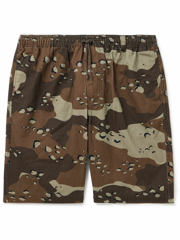 Photo: thisisneverthat - Beach Straight-Leg Camouflage-Print Cotton-Twill Drawstring Shorts - Green