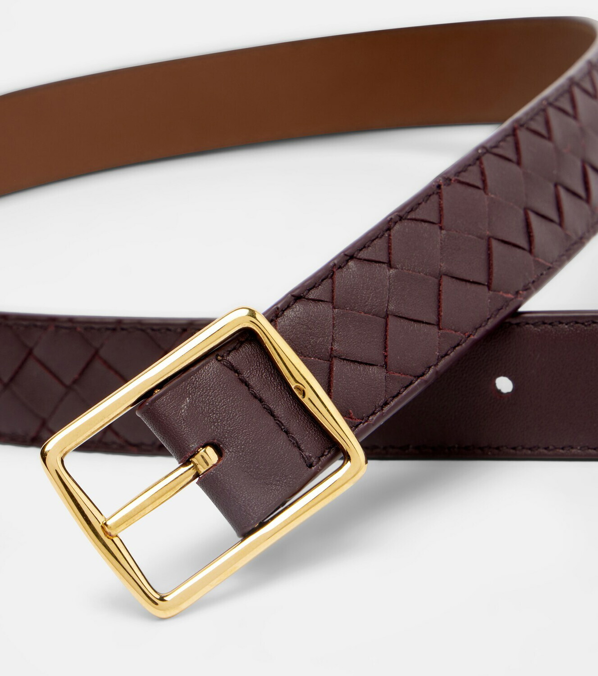 Bottega Veneta Reverso leather belt
