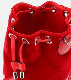 Christian Louboutin - Marie Jane velvet bucket bag