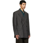 Dries Van Noten Brown Oversized Wool Blazer