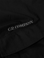 C.P. Company - Logo-Embroidered Cotton-Poplin Shirt - Black