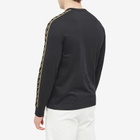 Fred Perry Authentic Men's Long Sleeve Contrast Taped Ringer T-Shirt in Black/1964 Gold