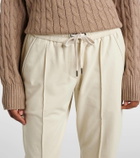 Brunello Cucinelli Cotton jersey cropped sweatpants